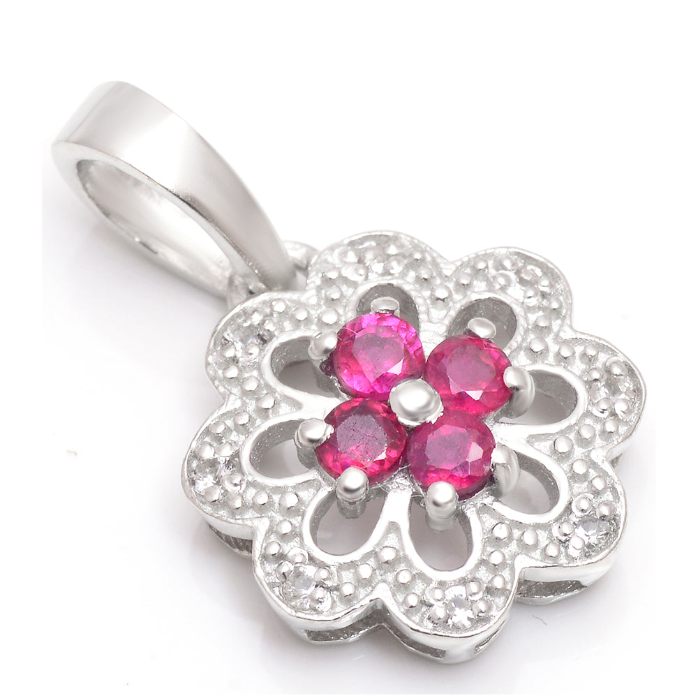 HopeaRiipus Malagassin Rubiinilla ja Valkoisella Topaasilla