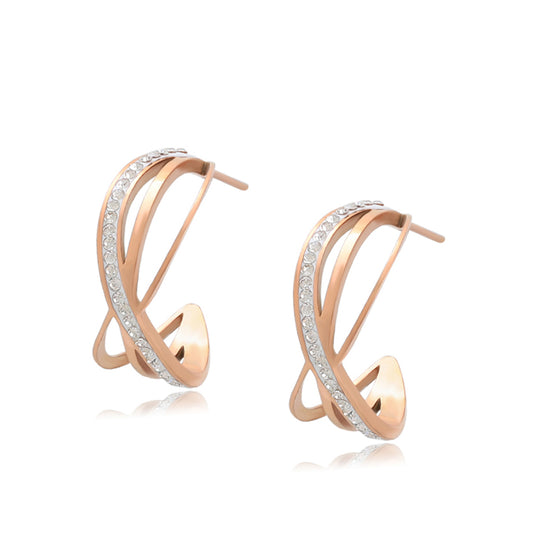 Kullattu TerÀsKorvakorut Valkoisella EmporiaŸ Kristallilla