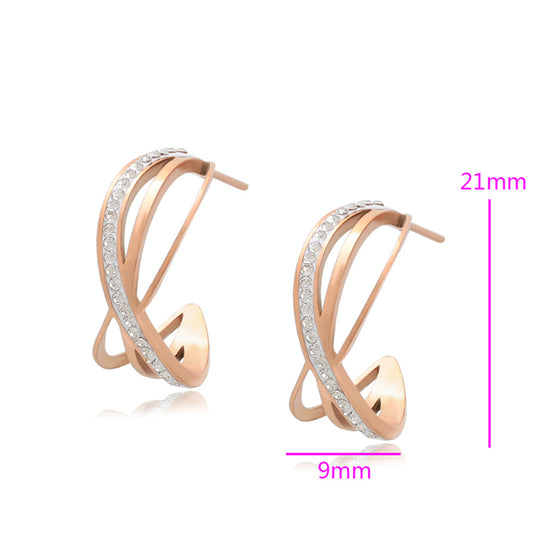 Kullattu TerÀsKorvakorut Valkoisella EmporiaŸ Kristallilla