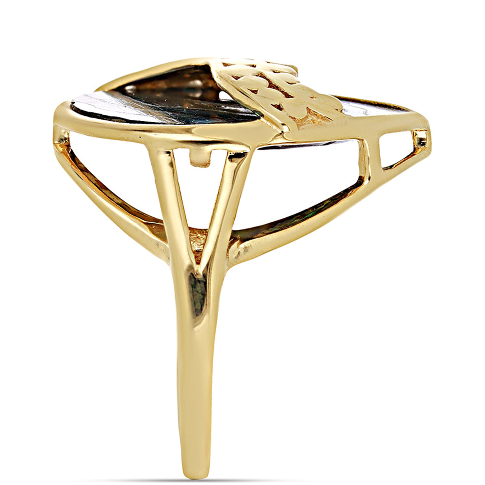 Kullattu hopeaSormus Pauasimpukalla