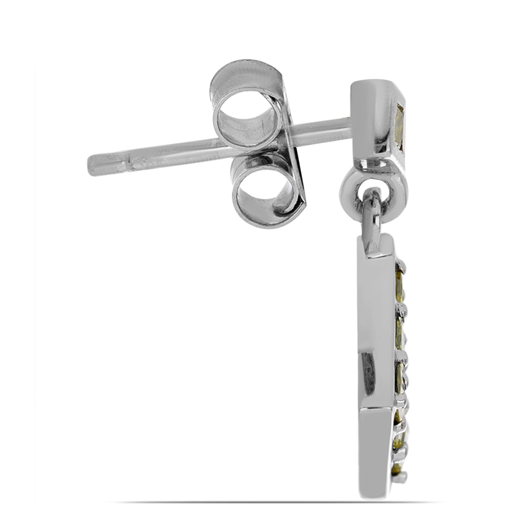 HopeaKorvakorut Keltaisella Timantilla