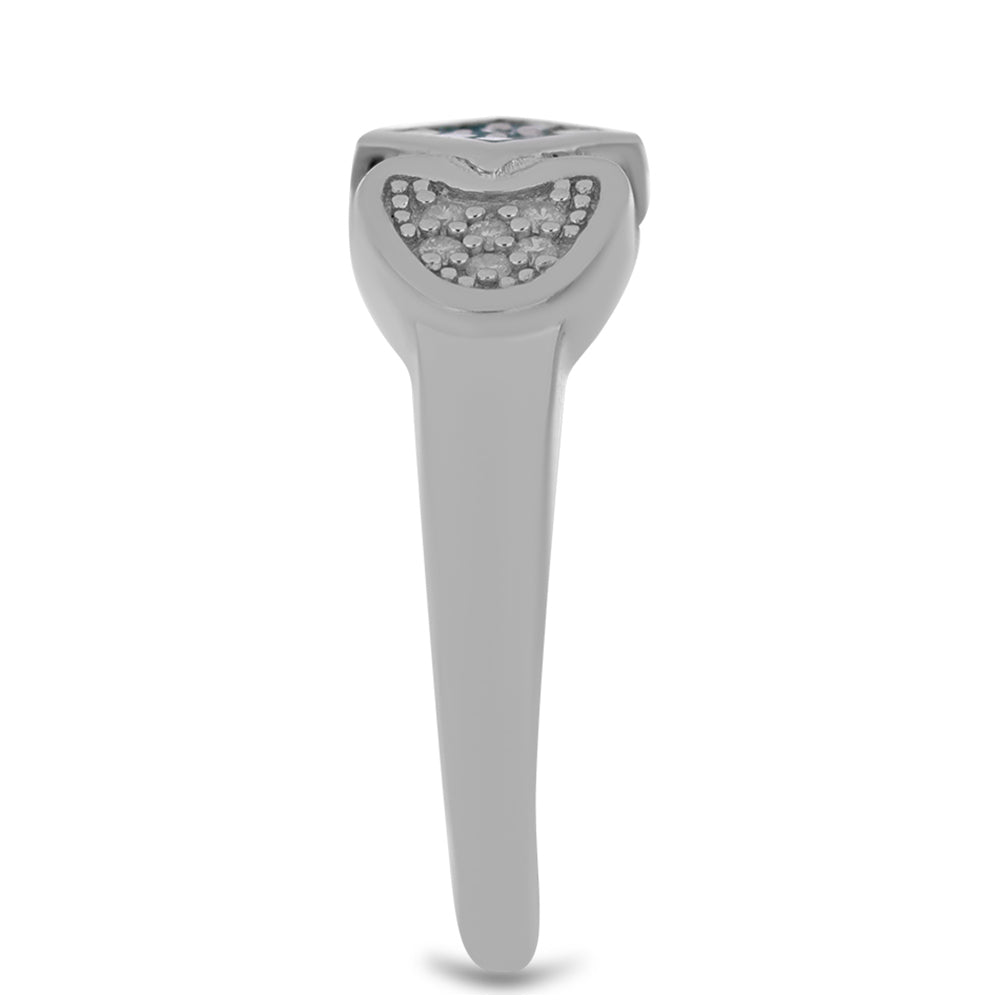 HopeaSormus Sinisellä Timantilla ja Valkoisella Timantilla