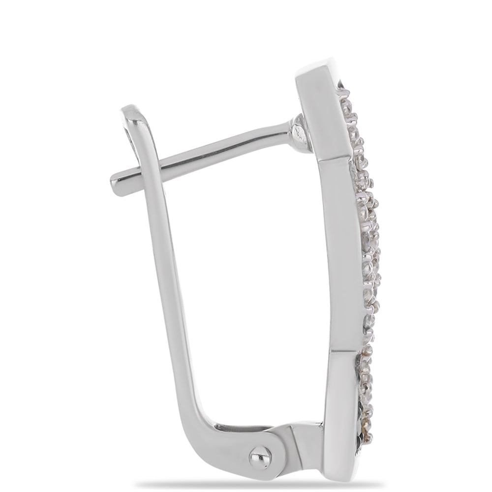 HopeaKorvakorut Vihreällä Timantilla ja Valkoisella Timantilla