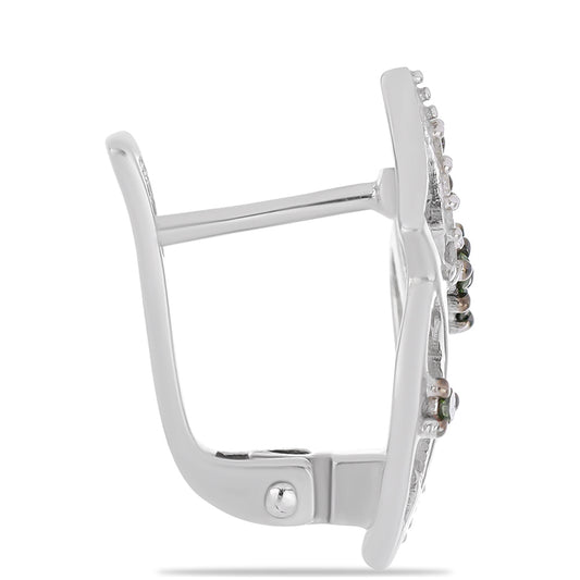 HopeaKorvakorut Vihreällä Timantilla ja Valkoisella Timantilla