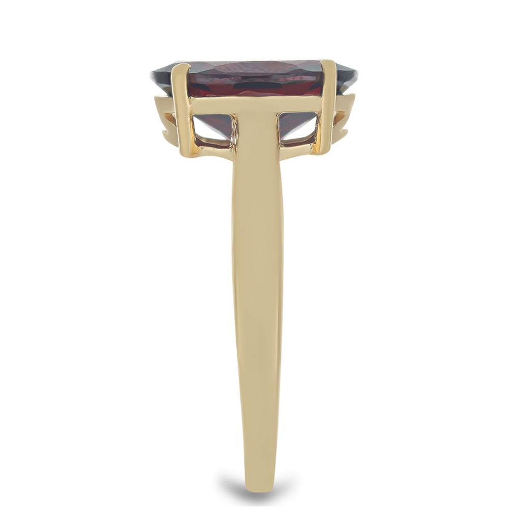 Kullattu hopeaSormus Barton Granaatilla