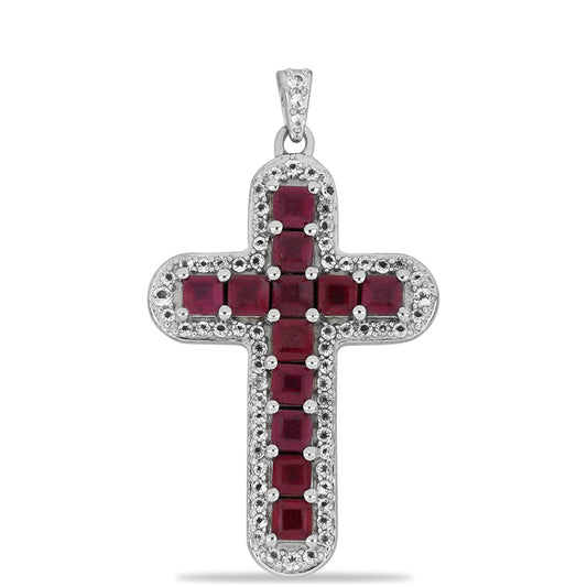 HopeaRiipus Malagassin Rubiinilla ja Valkoisella Topaasilla