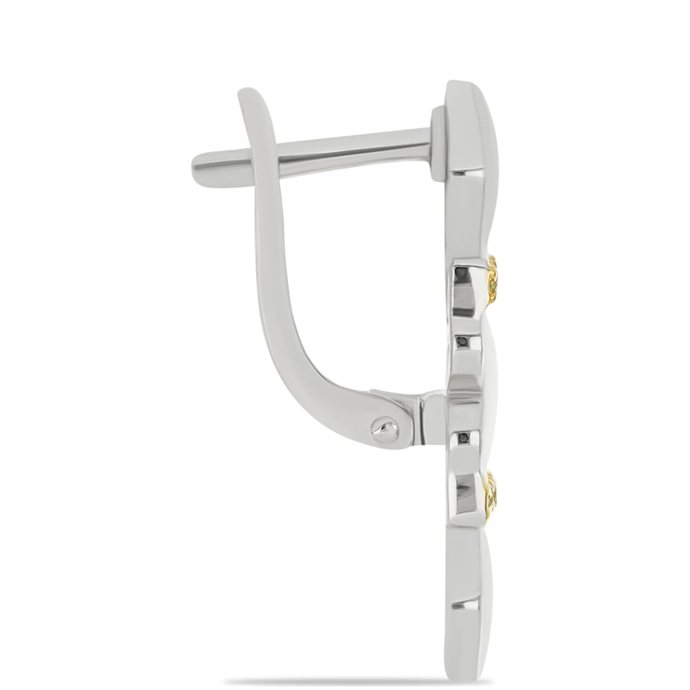 HopeaKorvakorut Keltaisella Timantilla