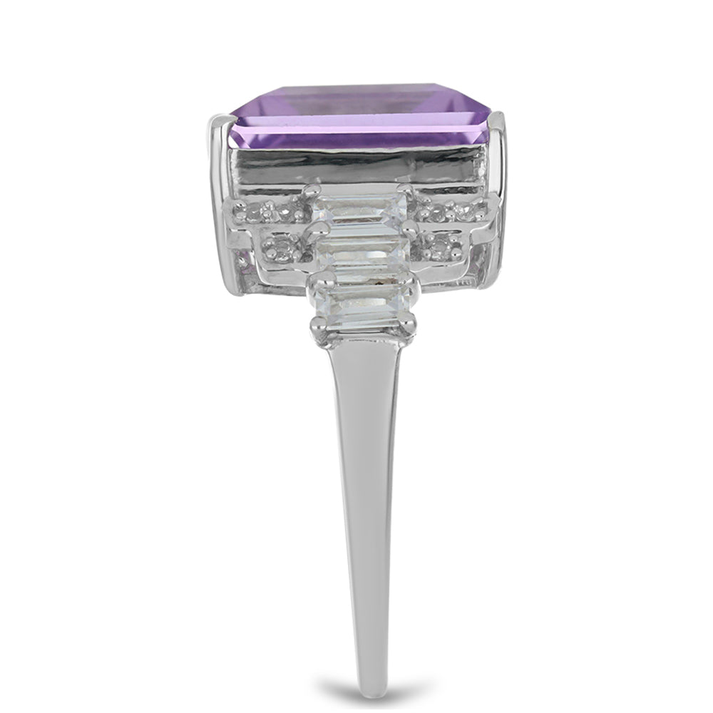 HopeaSormus Vera Cruz Ametistilla ja Valkoisella Topaasilla