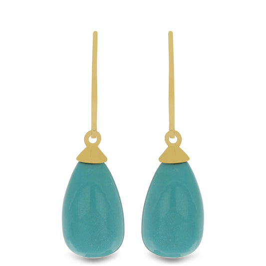 Kullatut hopeat Korvakorut Ruususen Turkoosilla