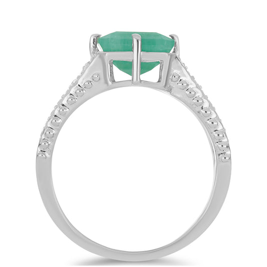 HopeaSormus Brasilian Smaragdilla ja Valkoisella Topaasilla