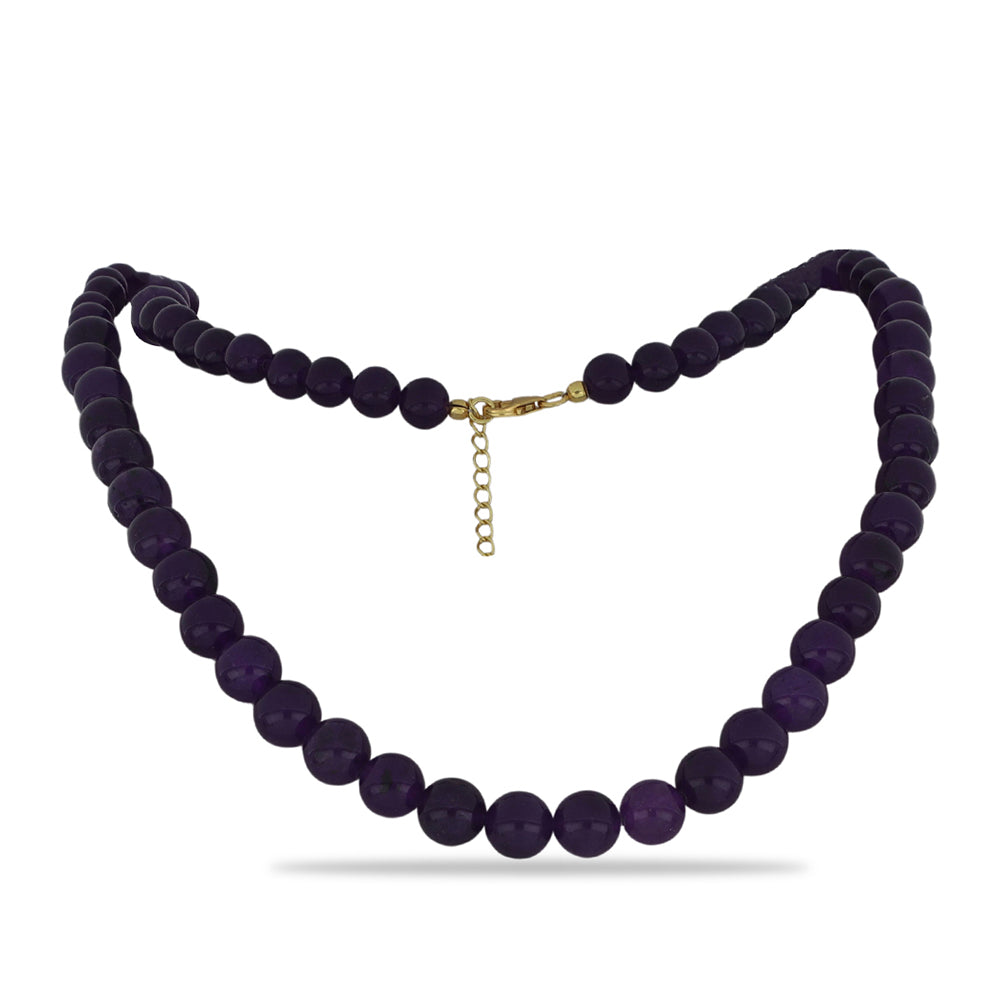 Kullattu hopeaKaulakoru Violetilla Akaatilla