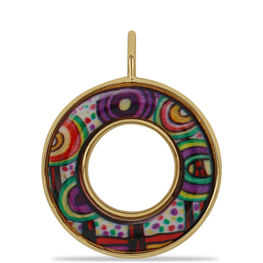 Kullattu hopeaRiipus Emaloidulla