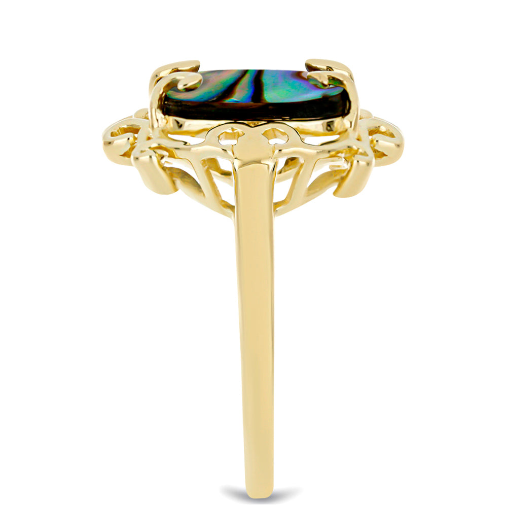 Kullattu hopeaSormus Mustan Helmen Äidillä