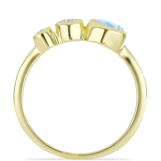 Kullattu hopeaSormus SateenkaarikuukivellÀ ja Valkoisella Topaasilla