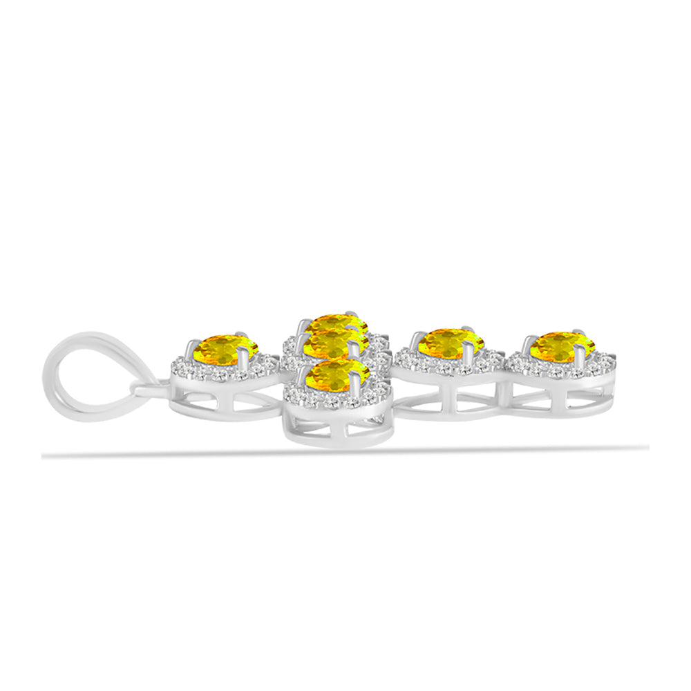 HopeaRiipus Ural Sitriinillä ja Valkoisella Topaasilla