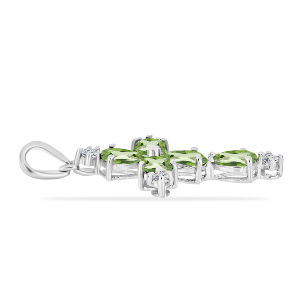 HopeaRiipus Saniaisenvihreällä Kvartsilla ja Valkoisella Topaasilla