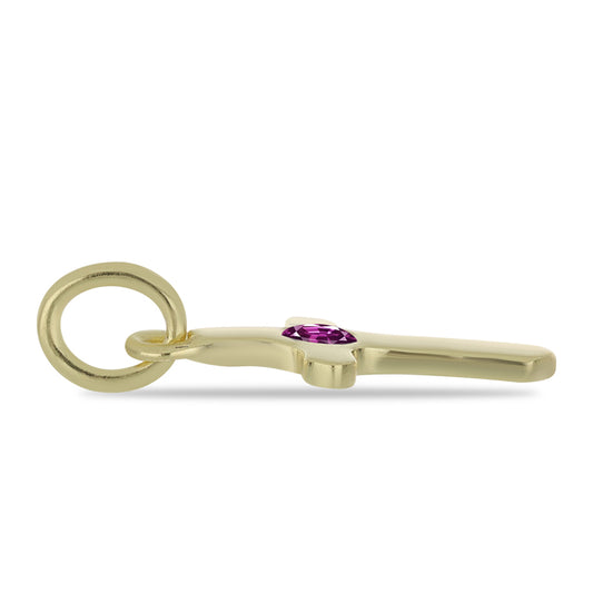 Kullattu hopeaRiipus Violetilla Safiirilla