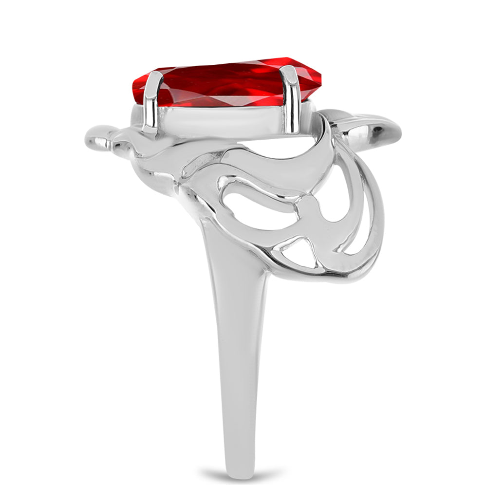 HopeaSormus Punaisella Akaatilla