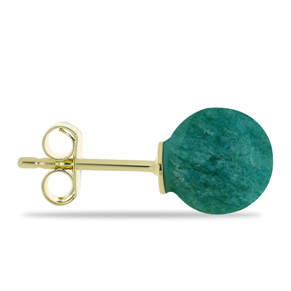 Kullatut hopeat Korvakorut Amatsoniitillä