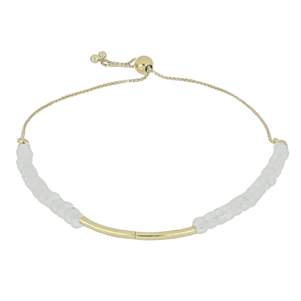 Kullattu hopeaRannekoru Sateenkaarikuukivellä