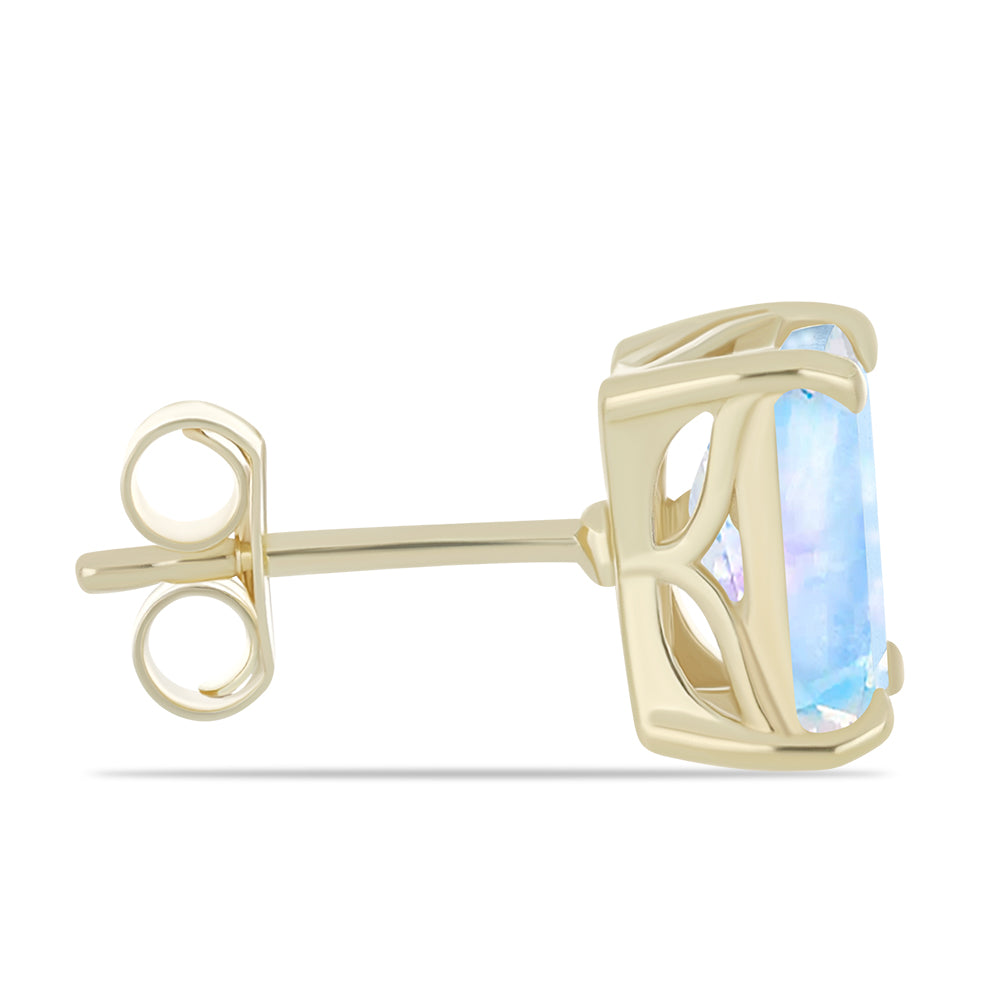 Kullatut hopeat Korvakorut Sateenkaarikuukivellä