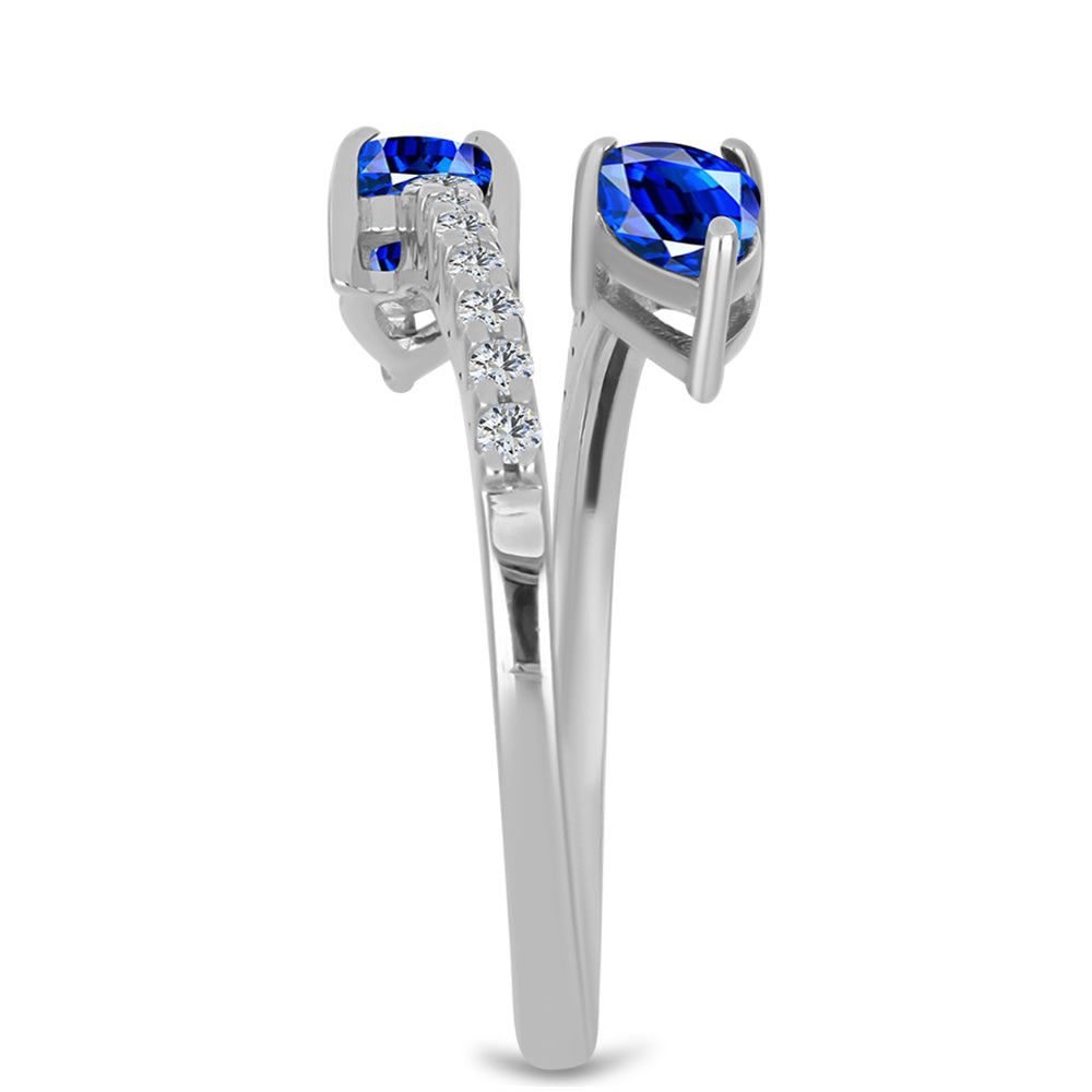 HopeaSormus Australialaisella Sinisellä Safiirilla ja Valkoisella Topaasilla