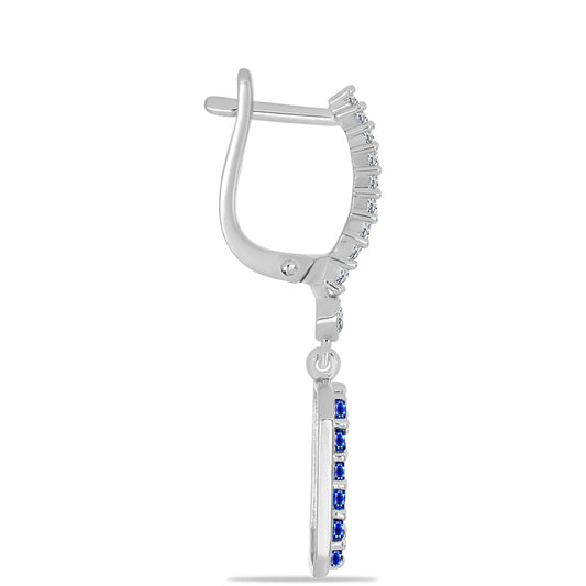 HopeaKorvakorut Australialaisella SinisellÀ Safiirilla ja Valkoisella Topaasilla