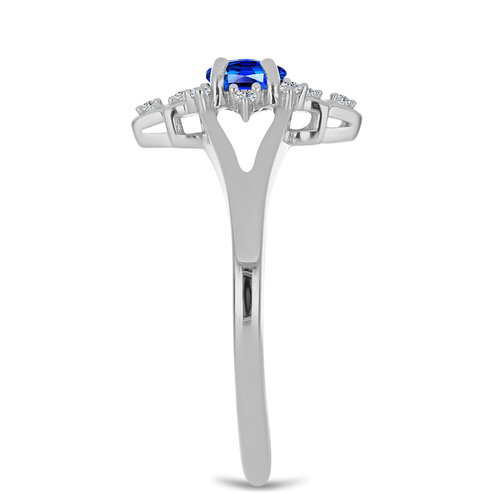 HopeaSormus Australialaisella Sinisellä Safiirilla ja Valkoisella Topaasilla