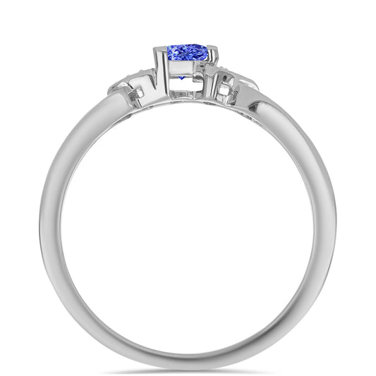 HopeaSormus Tansaniitilla ja Valkoisella Topaasilla