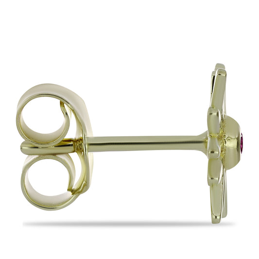 Kullatut hopeat Korvakorut Violetilla Timantilla