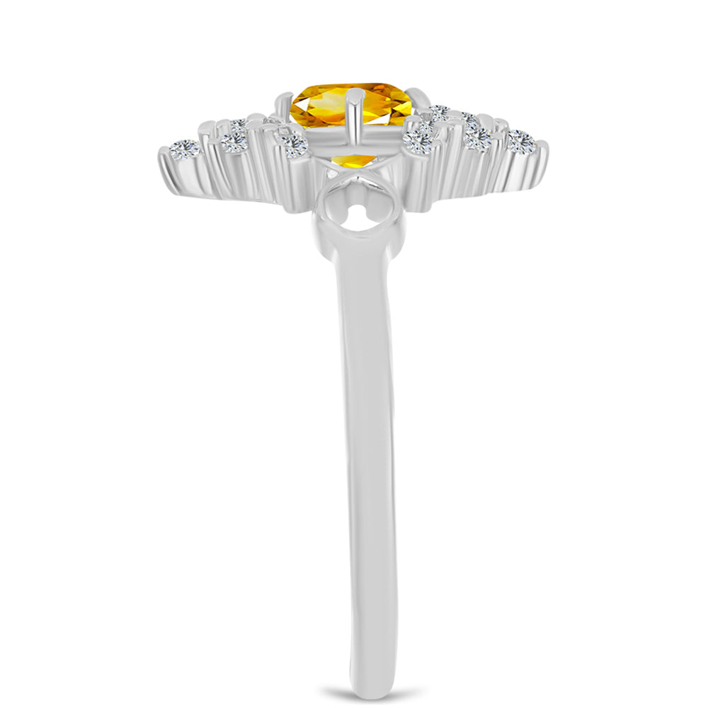 HopeaSormus Ural Sitriinillä ja Valkoisella Topaasilla