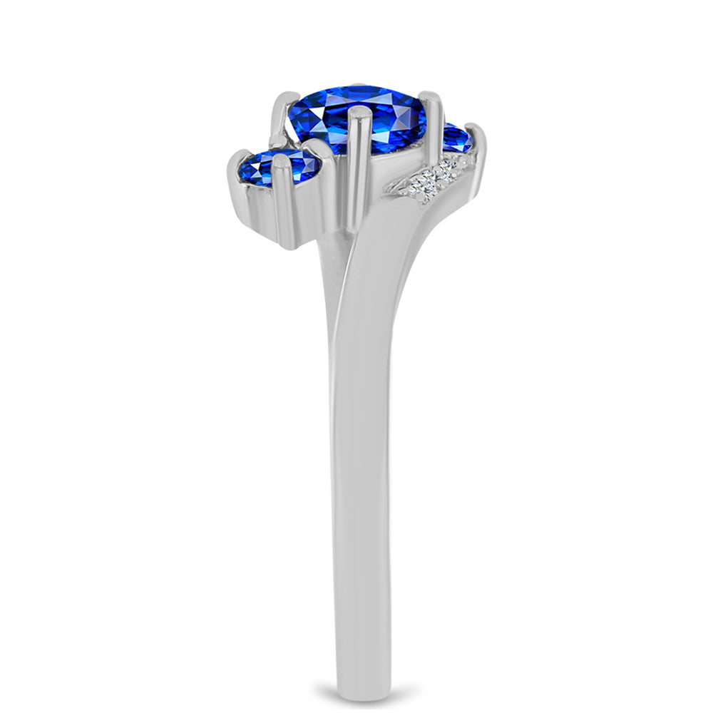 HopeaSormus Australialaisella Sinisellä Safiirilla ja Valkoisella Topaasilla