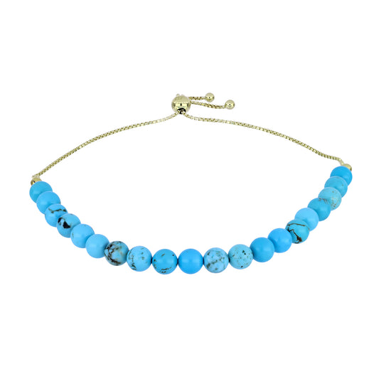 Kullattu hopeaRannekoru Ruususen Turkoosilla