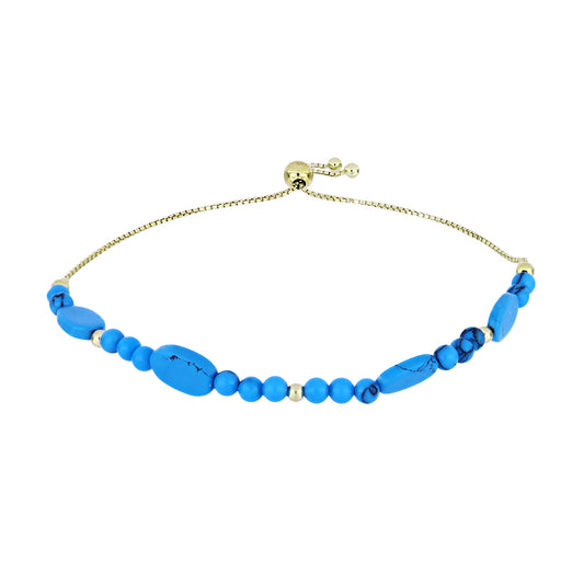 Kullattu hopeaRannekoru Ruususen Turkoosilla