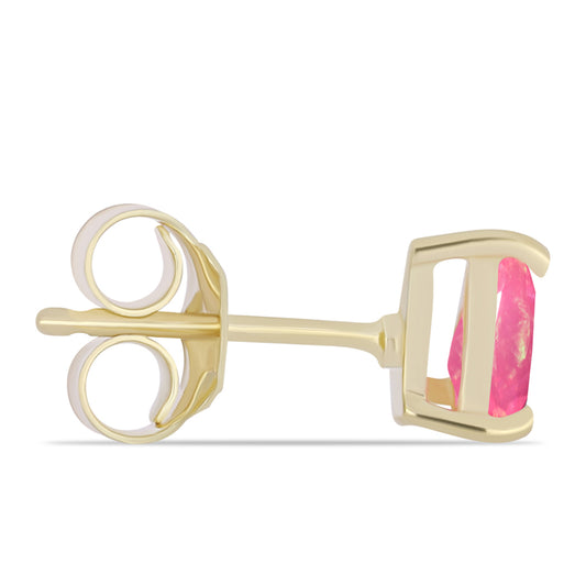 Kullatut hopeat Korvakorut Etiopian Lega Dembin Vaaleanpunaisella Opaalilla