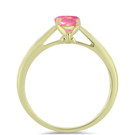 Kullattu hopeaSormus Etiopian Lega Dembin Vaaleanpunaisella Opaalilla