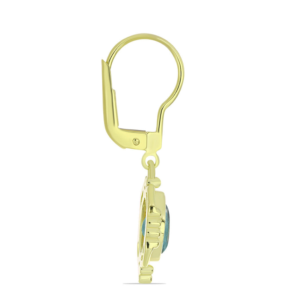 Kullatut hopeat Korvakorut Labradoriitilla