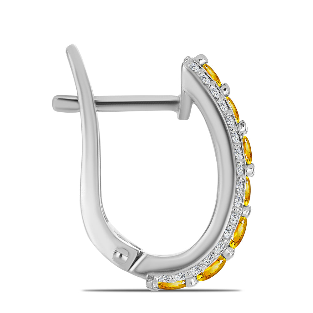 HopeaKorvakorut Ural Sitriinillä ja Valkoisella Topaasilla