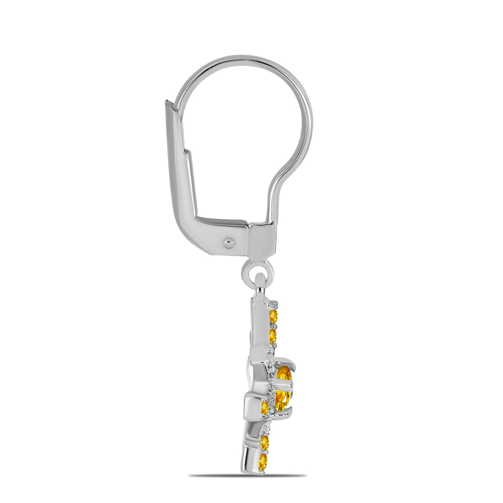 HopeaKorvakorut Ural Sitriinillä ja Valkoisella Topaasilla