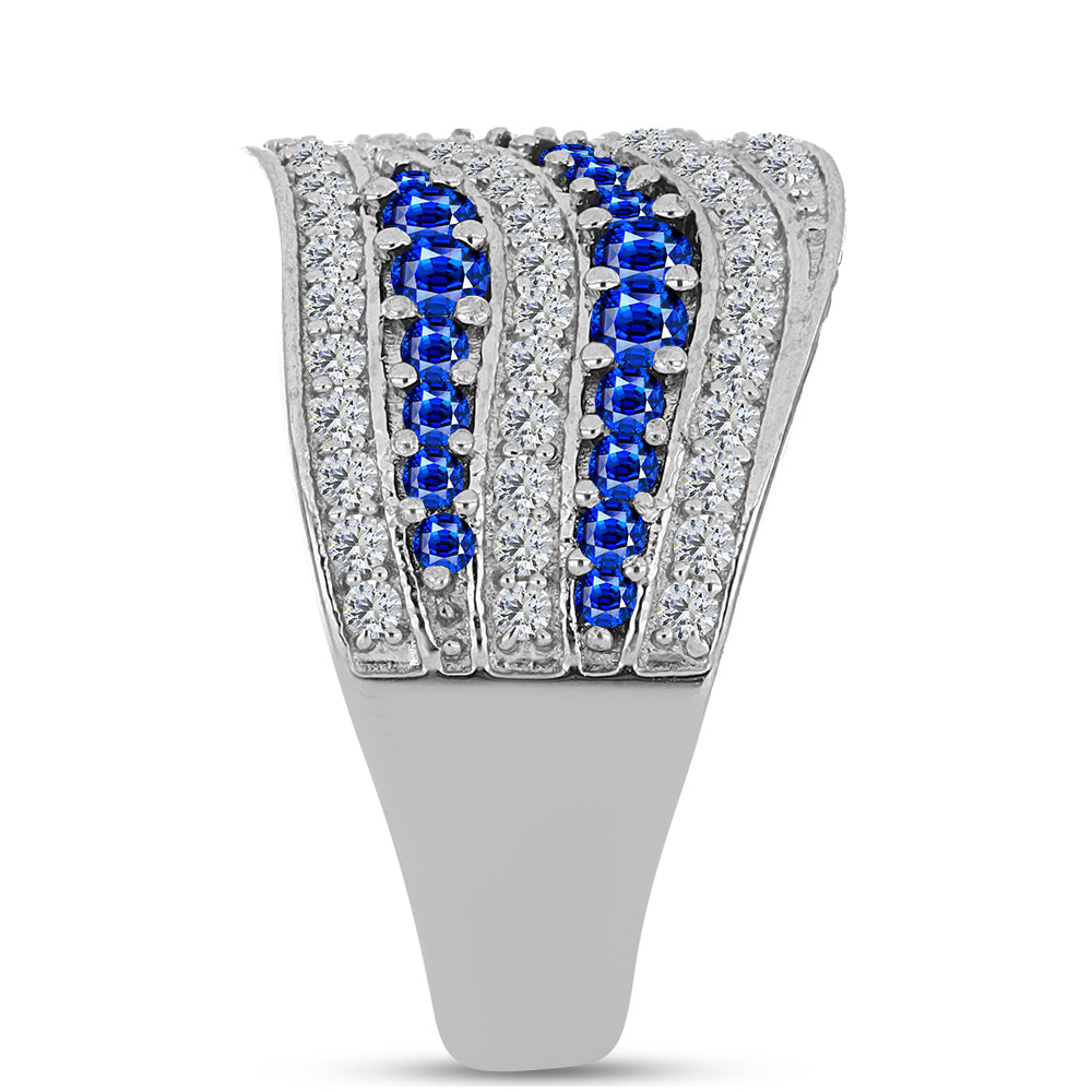 HopeaSormus Australialaisella Sinisellä Safiirilla ja Valkoisella Topaasilla