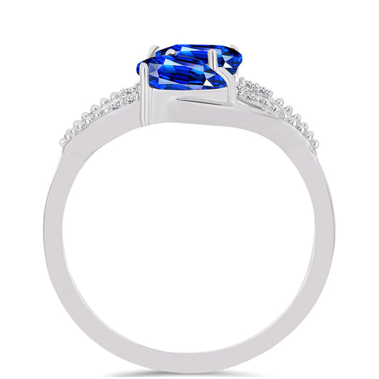 HopeaSormus Australialaisella Sinisellä Safiirilla ja Valkoisella Topaasilla