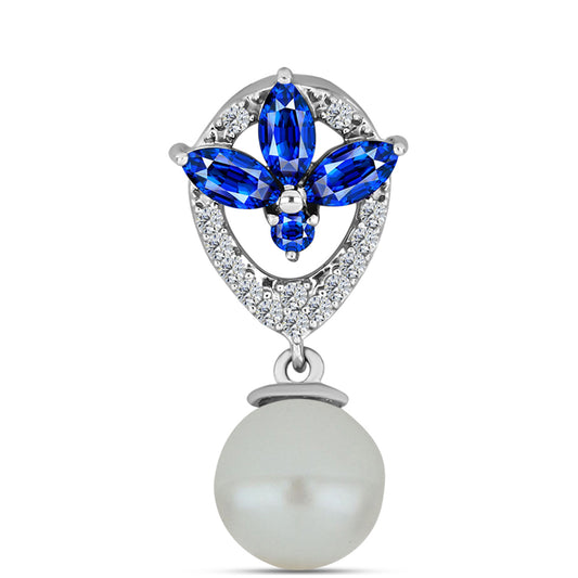 HopeaRiipus Australialaisella SinisellÀ Safiirilla ja Makeanveden Valkoisella HelmellÀ