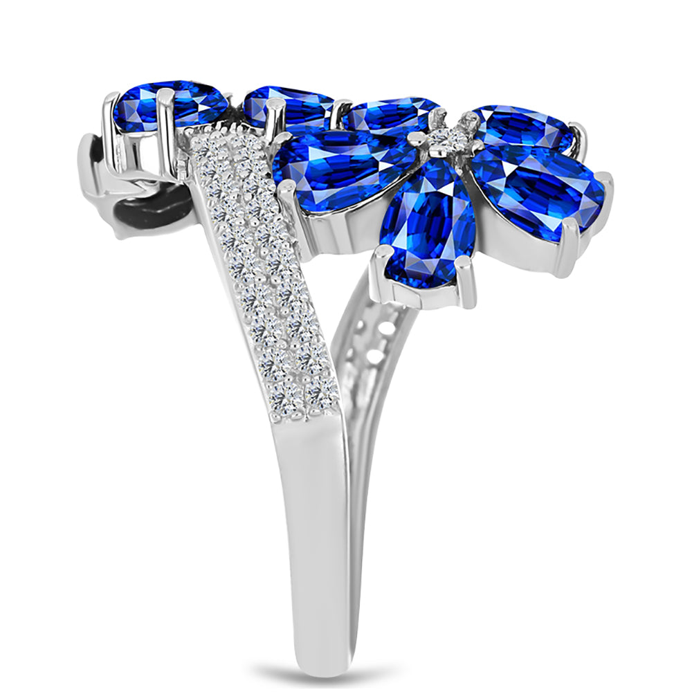 HopeaSormus Australialaisella Sinisellä Safiirilla ja Valkoisella Topaasilla