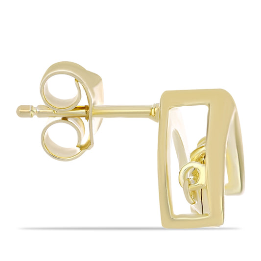 Kullatut hopeat Korvakorut Konjakin VÀrisellÀ Timantilla