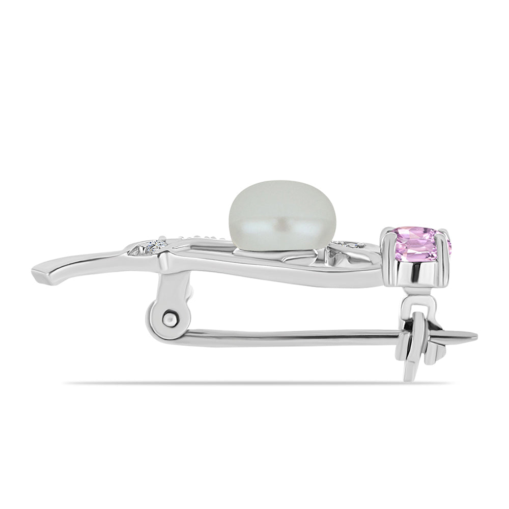 HopeaRintaneula Palan Kuntsiitilla ja Makeanveden Valkoisella Helmellä