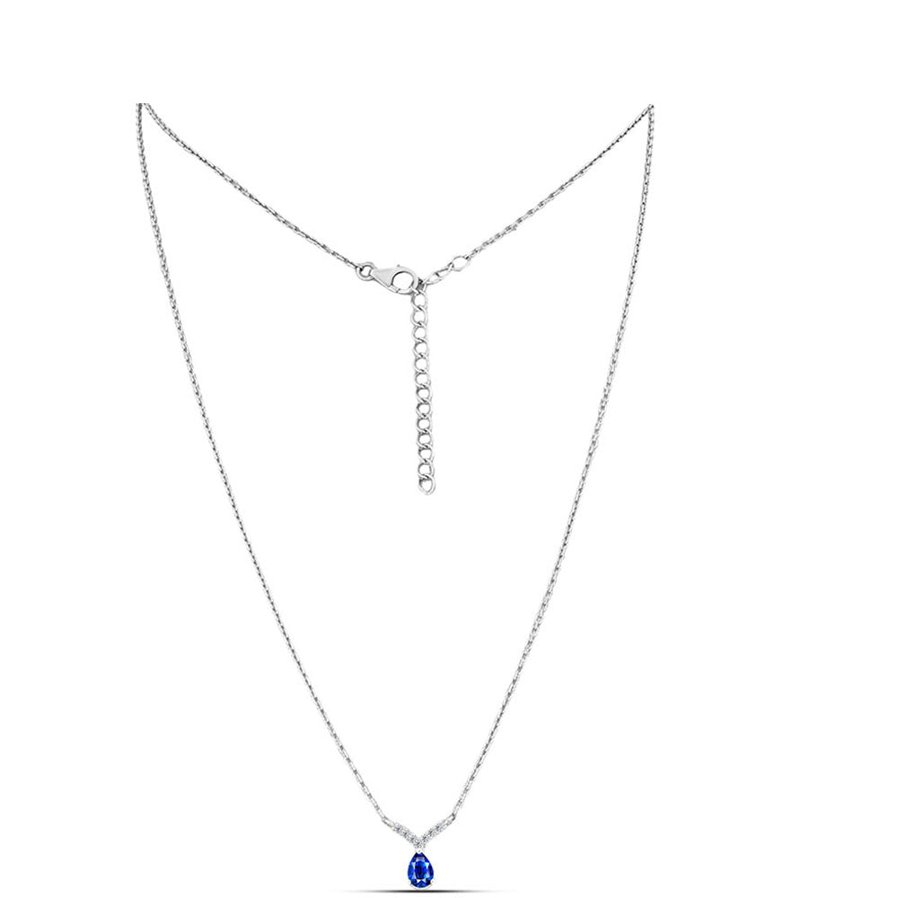 HopeaKaulakoru Australialaisella Sinisellä Safiirilla ja Valkoisella Topaasilla