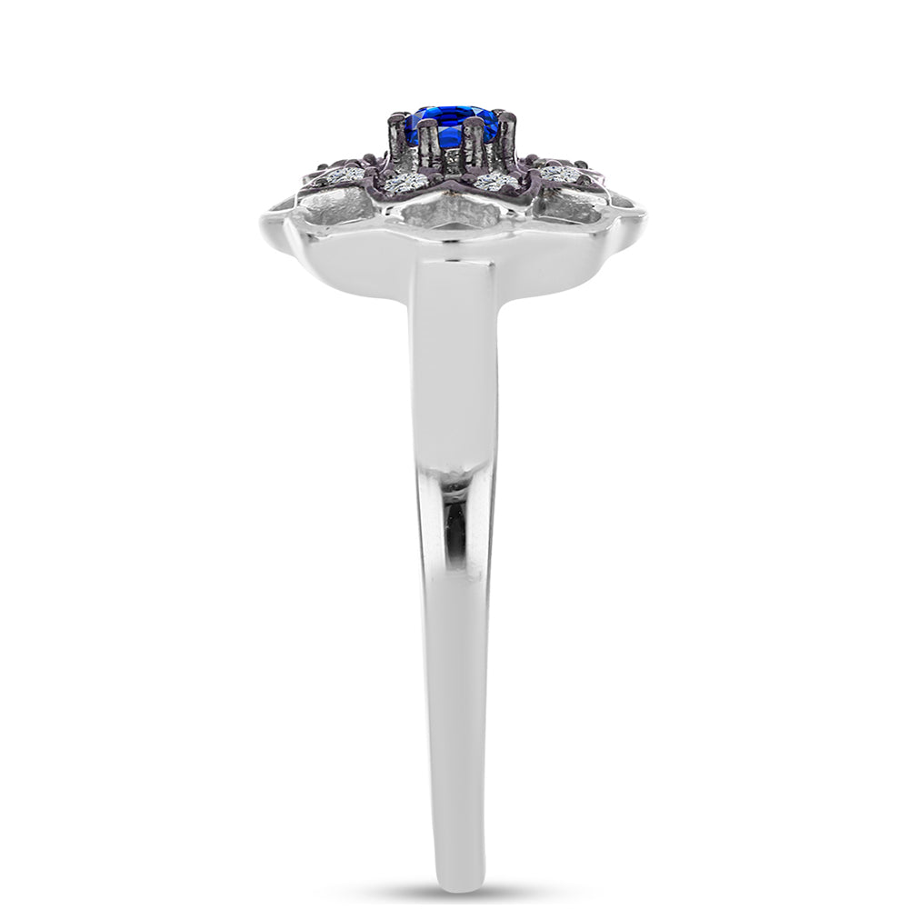 HopeaSormus Australialaisella Sinisellä Safiirilla ja Valkoisella Topaasilla