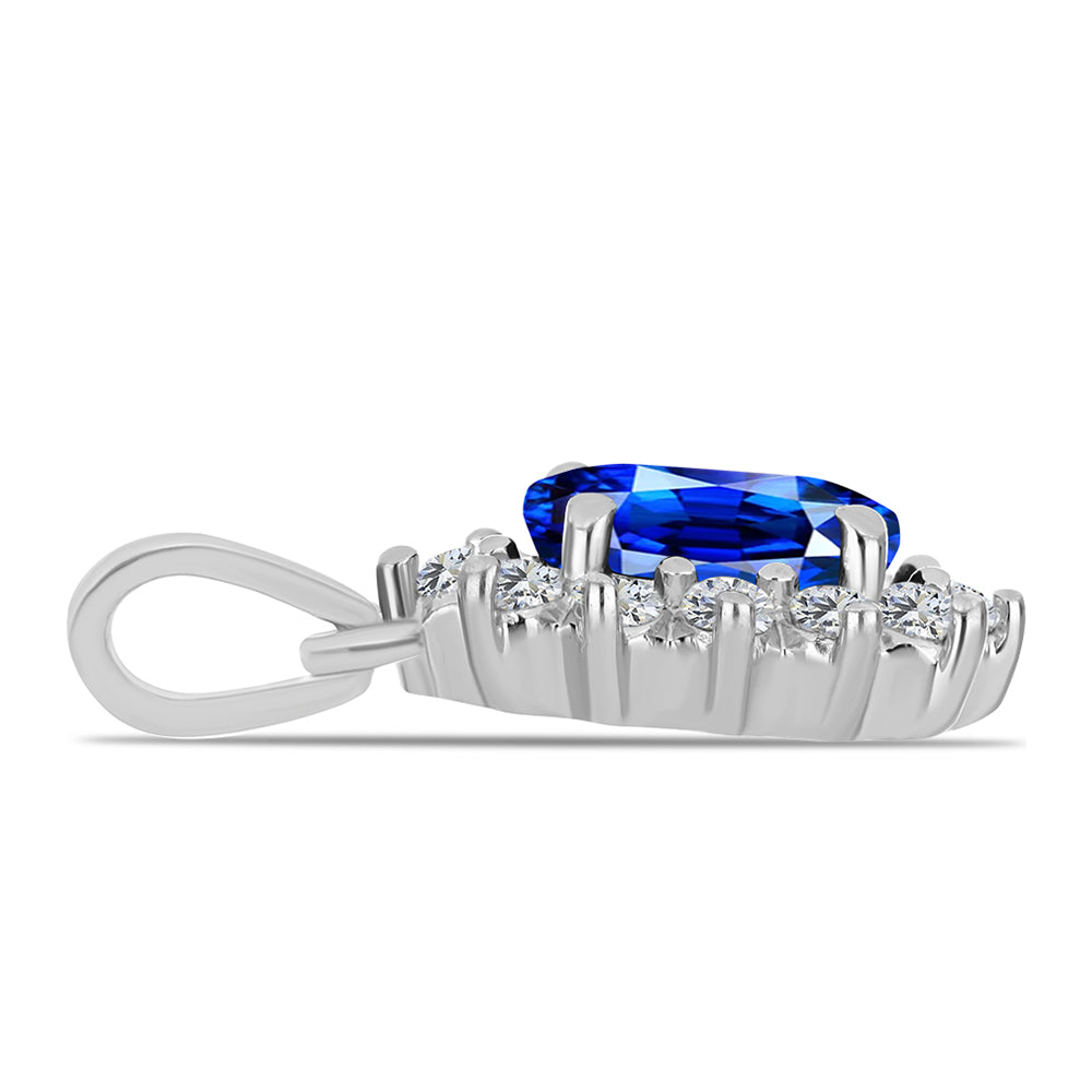 HopeaRiipus Australialaisella Sinisellä Safiirilla ja Valkoisella Topaasilla