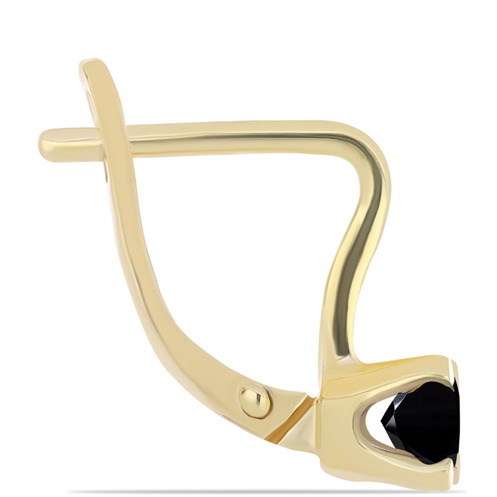 Kullatut hopeat Korvakorut Mustalla Onyksilla