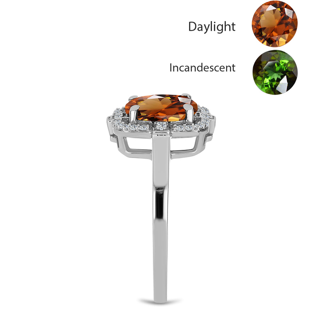 HopeaSormus Sertifioitu laboratoriossa kasvatettu Anatolian zultaniitti ja Valkoisella Topaasilla